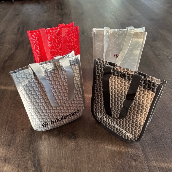 lululemon athletica Handbags - lululemon Shopper Tote Gift Bags - Bundle of 4